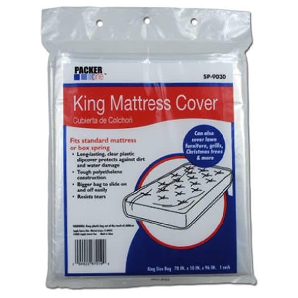 Bunzl Retail Services SP-9030 76 x 10 x 90 in. Packer One King Mattress Cover SC574607 - main